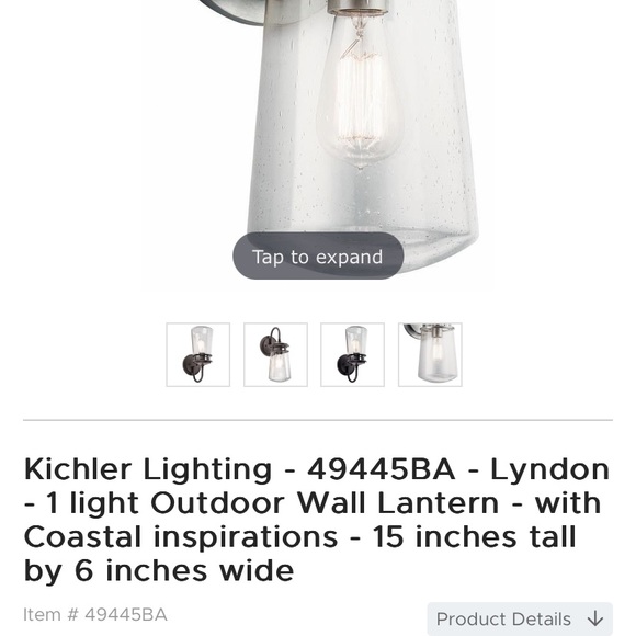 Kichler Lighting - Lyndon - 1 light Outdoor Wall sconces - Picture 7 of 7